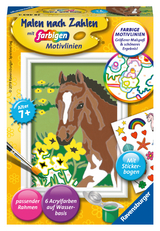 CreArt, Malen nach Zahlen Kinder - Fohlen
