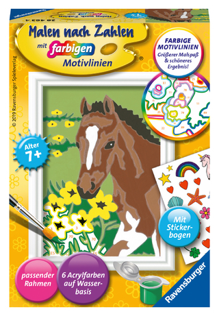 CreArt, Malen nach Zahlen Kinder - Fohlen
