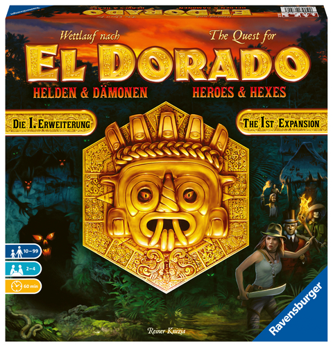 Ravensburger 26790 - El Dorado Helden und D&auml;monen - Erste Erweiterung, Strategiespiel, Spiel f&uuml;r Erwachsene und Kinder ab 10 Jahren - Taktikspiel f&uuml;r 2-4 Spieler - Reiner Knizia