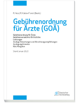 Geb&uuml;hrenordnung f&uuml;r &Auml;rzte (GO&Auml;), Stand Januar 2020