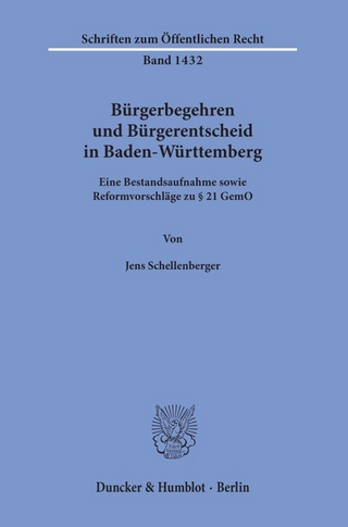 Bürgerbegehren und Bürgerentscheid in Baden-Württemberg.
