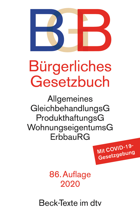 B&uuml;rgerliches Gesetzbuch
