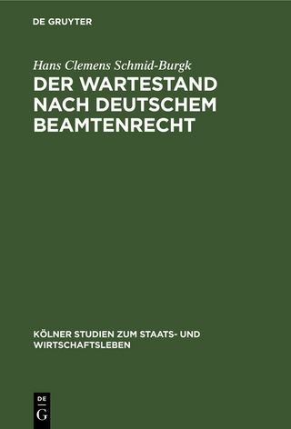 Der Wartestand nach deutschem Beamtenrecht
