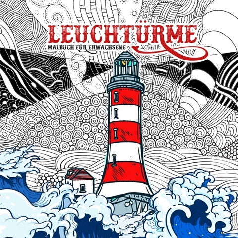 Leuchtt&uuml;rme Malbuch f&uuml;r Erwachsene - Musterst&uuml;ck Grafik