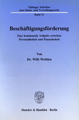 Besch&auml;ftigungsf&ouml;rderung. - Willi Weiblen