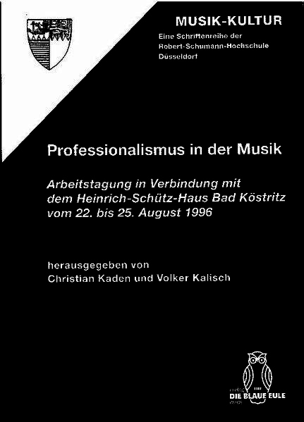 Professionalismus in der Musik - 