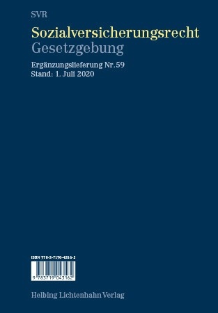 Sozialversicherungsrecht - Gesetzgebung EL 59 - 
