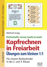 Kopfrechnen in Freiarbeit &ndash; &Uuml;bungen zum kleinen 1:1 - Michael Junga
