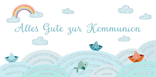 Kuvert für einen Geld- oder Gutschein - Alles Gute zur Kommunion