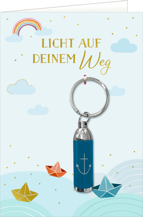 Gru&szlig;karte - Licht auf deinem Weg (Boote)