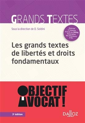 Grands textes de libertés et droits fondamentaux : 2018