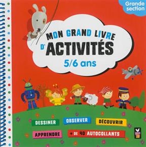 Mon grand livre d'activit&eacute;s, 5-6 ans : grande section -  Anne-Sophie Cayrey,  Romain Guyard