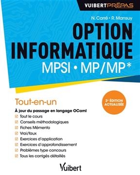 Option informatique MPSI, MP, MP* : tout-en-un - Roger Mansuy, Nathanaël Carré