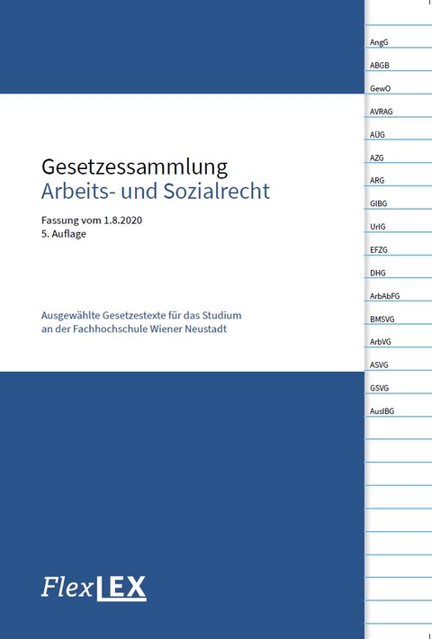Gesetzessammlung Arbeits- und Sozialrecht