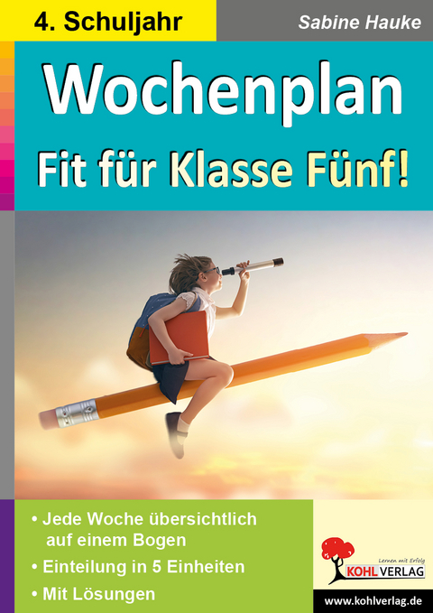 Wochenplan Fit f&uuml;r Klasse F&uuml;nf! - Sabine Hauke