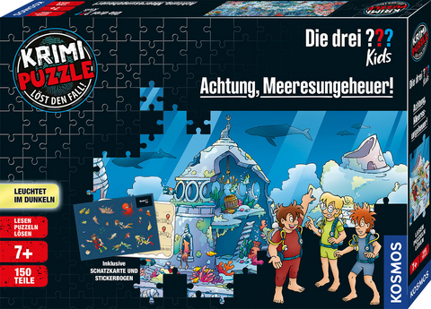 Krimipuzzle Die drei ??? Kids Achtung, Meeresungeheuer!