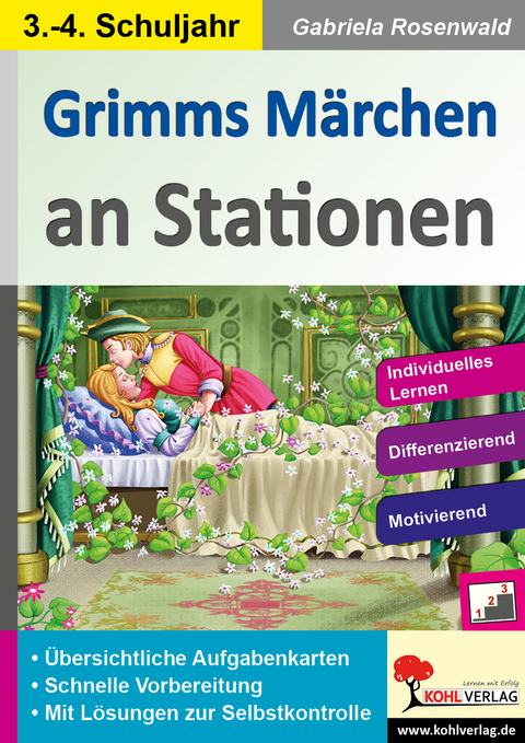 Grimms M&auml;rchen an Stationen / Klasse 3-4 - Gabriela Rosenwald
