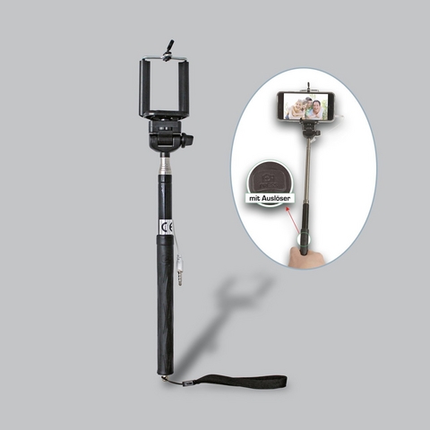 Teleskop-Selfiestativ mit Ausl&ouml;ser