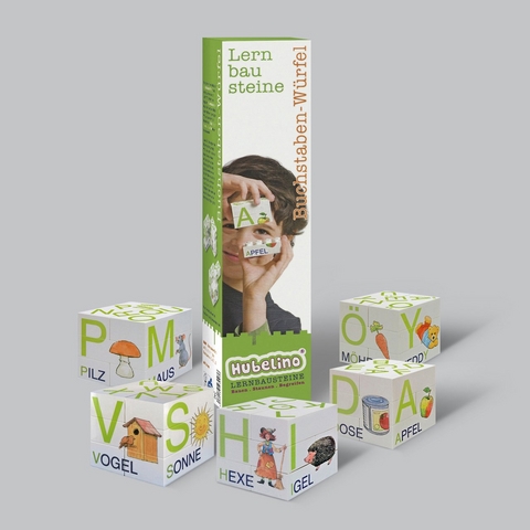 Hubelino - Lernbausteine: "Buchstaben-W&uuml;rfel"