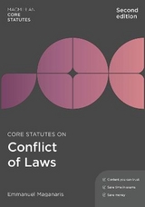 Core Statutes on Conflict of Laws - Maganaris, Emmanuel