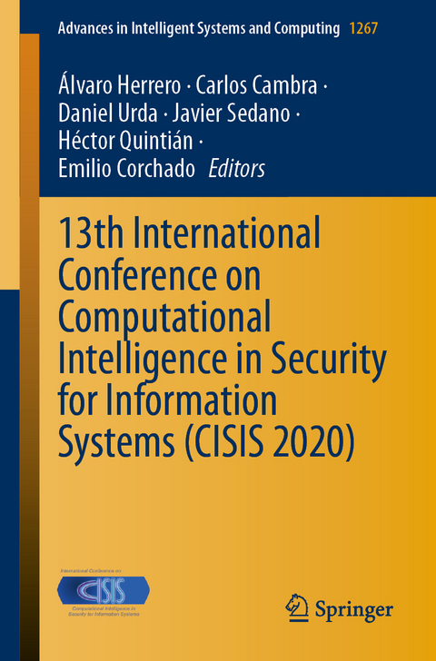 13th International Conference on Computational Intelligence in Security for Information Systems (CISIS 2020) - 