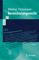 Bereicherungsrecht - Wieling, Hans Josef; Finkenauer, Thomas