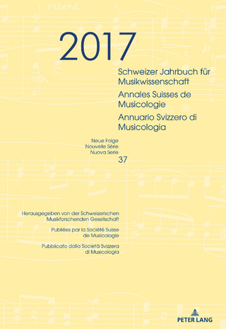 Schweizer Jahrbuch fuer Musikwissenschaft- Annales Suisses de Musicologie- Annuario Svizzero di Musicologia