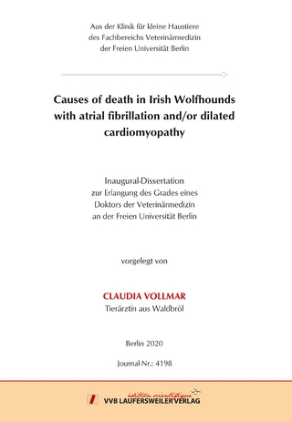 Causes of death in Irish Wolfhounds with atrial fibrillation and/or dilated cardiomyopathy