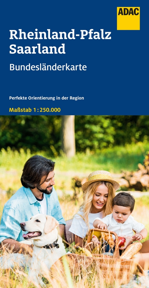 ADAC Bundesl&auml;nderkarte Deutschland 10 Rheinland-Pfalz, Saarland 1:250.000
