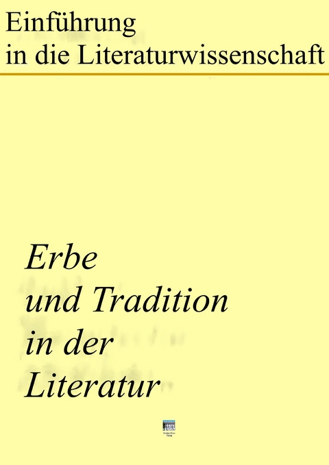 Einf&uuml;hrung in die Literaturwissenschaft - Anneliese L&ouml;ffler