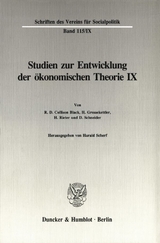 Untersuchungen zu Quesnay, Stein, Jevons und zur allgemeinen Gleichgewichtstheorie. - 