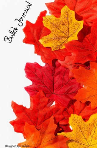 Herbst / Notizbuch Herbst Design,Bullet Journal, Geschenkidee, Softcover, 68 Seiten dotted