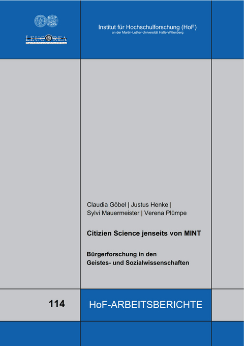 Citizen Science jenseits von MINT - Claudia G&ouml;bel, Justus Henke, Sylvi Mauermeister, Verena Pl&uuml;mpe