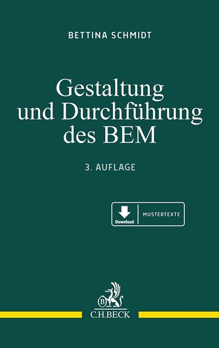 Gestaltung und Durchf&uuml;hrung des BEM - Bettina Schmidt