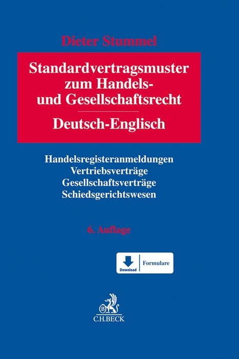 Standardvertragsmuster zum Handels- und Gesellschaftsrecht - Dieter Stummel