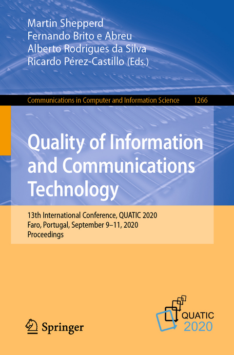 Quality of Information and Communications Technology - 