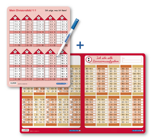 Ich übe alle Divisionsaufgaben + Mein Divisionsfeld im Set mit Stift