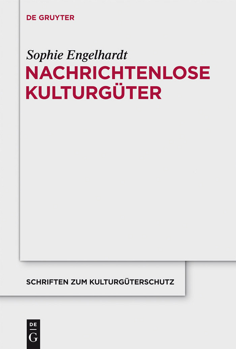 Nachrichtenlose Kulturg&uuml;ter - Sophie Engelhardt