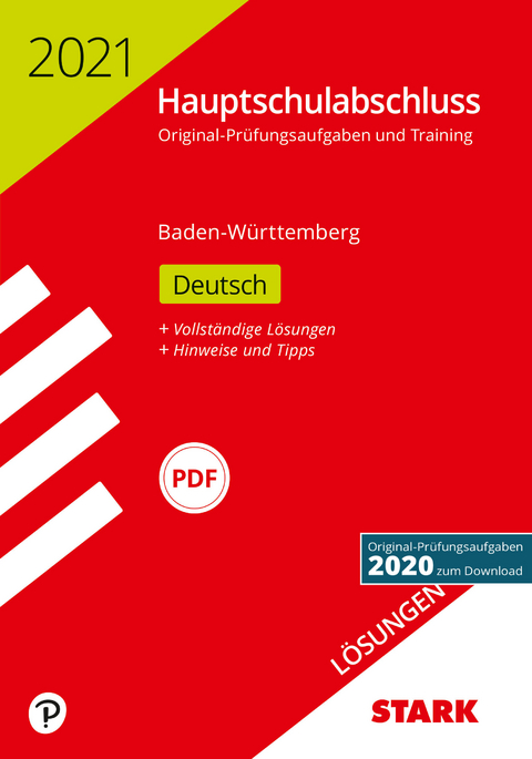 STARK L&ouml;sungen zu Original-Pr&uuml;fungen und Training Hauptschulabschluss 2021 - Deutsch 9. Klasse - BaW&uuml;