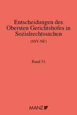 Entscheidungen des obersten Gerichtshofes in Sozialrechtssachen SSV-NF - 