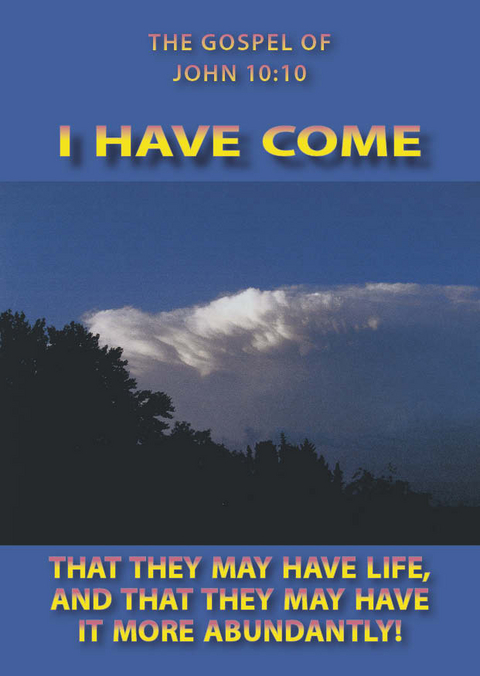 I HAVE COME THAT THEY MAY HAVE LIFE - MORE ABUNDANTLY - Ellen Schadt-Beck
