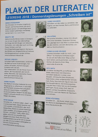 PLAKAT DER LITERATEN
