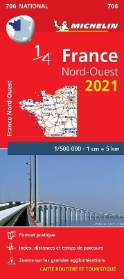 Northwestern France 2021- Michelin National Map 706