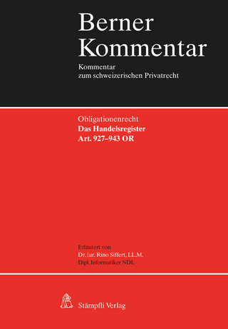 Das Handelsregister. Art. 927-943 OR