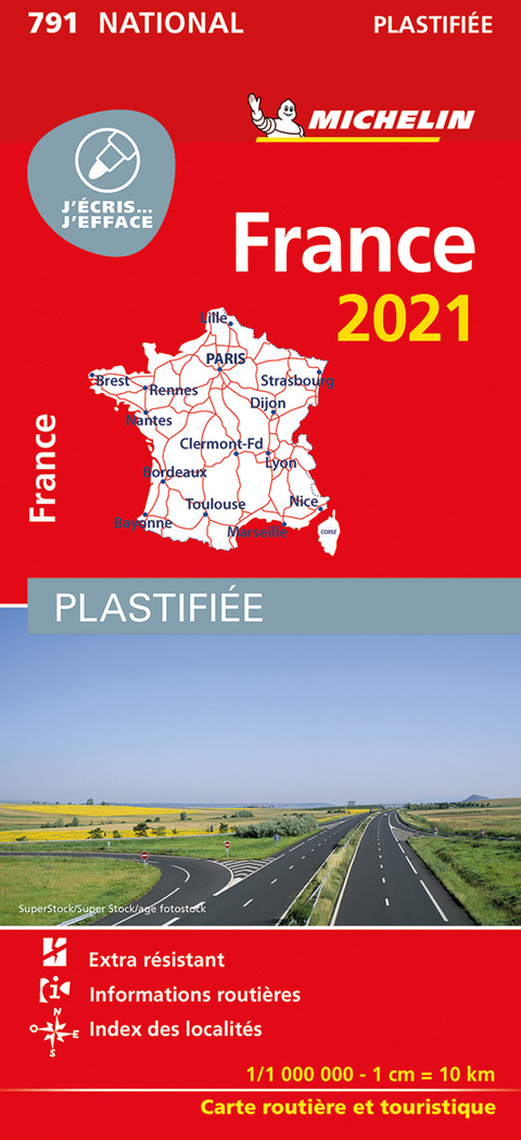 Michelin France 2021 (plastifiziert)