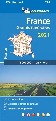 France Route Planning 2021 - Michelin National Map 726 -  Michelin