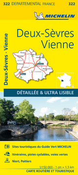 Deux-Sevres, Vienne - Michelin Local Map 322 - Michelin