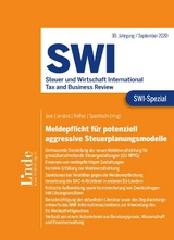 SWI-Spezial Meldepflicht f&uuml;r potenziell aggressive Steuerplanungsmodelle - Marianna D&oacute;zsa, Benjamin Fassl, Cornelia Kalina, Martin Klokar, Markus Mittendorfer, Katharina Moldaschl, Nikolaus Neubauer, David Orzechowski, Susanne Pietschnig, Mario Riedl, Christine Schellander, Christine Schubert, Annika Streicher, Mario Wegner, Christiane Z&ouml;hrer