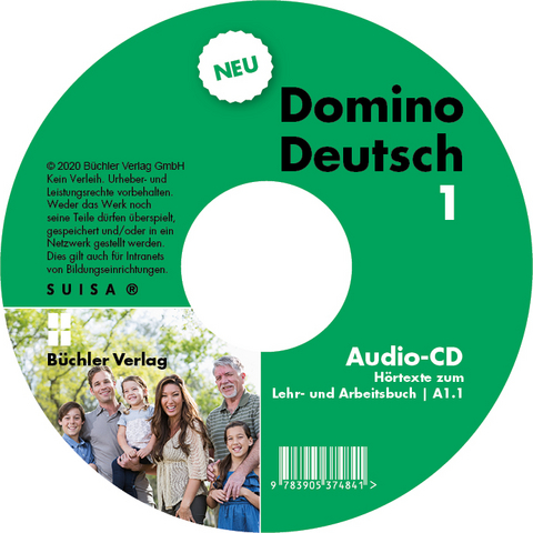 Domino Deutsch 1 NEU ꟾ Audio-CD zum Lehr- und Arbeitsbuch A.1.1 - Susanne B&uuml;chler
