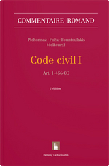 Code civil I - Pichonnaz, Pascal; Foëx, Bénédict; Fountoulakis, Christiana; a Marca, Jean-Christophe; Baddeley, Margareta; Benoit, Edouard; Bieri, Laurent; Boente, Walter; Bovet, Christian; Chabloz, Isabelle; Chaix, François; Chappuis, Christine; Copt, Corinne; Cottier, Michelle; Delabays, Jérôme; Delaloye, Christian; Ducor, Philippe; Eigenmann, Antoine; Foëx, Bénédict; Fornage, Anne-Christine; Fountoulakis, Christiana; Gabellon, Adrien; Gaist, Christina; Gauron-Carlin, Sabrina; Grodecki, Stéphane; Guillod, Olivier; Hari, Olivier; Heinzmann, Michel; Jeandin, Nicolas; Jeanneret, Vincent; Junod, Valérie; Kilde, Gisela; Kwama, Noëline; Leuba, Audrey; Manaï, Dominique; Marchand, Sylvain; Meier, Philippe; Merminod, Céline; Montini, Michel; Mooser, Michel; Müller, Virginie; Neuenschwander, Anouk; Nussbaumer-Laghzaoui, Arnaud; Papaux van Delden, Marie-Laure; Perrin, Jean-François; Peyrot, Aude; Philippin, Edgar; Pichonnaz, Pascal; Piller, Grégoire; Piotet, Denis; Pradervand-Kernen, Maryse; Rieben, Laurent; Rouvinez, Julien; Sandoz, Suzette; Schmidlin, Irène; Schœnenberger, Marie-Bernadette; Spahr, Stéphane; Steinauer, Paul-Henri; Stoudmann, Patrick; Tappy, Denis; Thévenaz, Alain; Vaerini Jensen, Micaela; Vez, Parisima; Werro, Franz; Wessner, Pierre; Xoudis, Julia
